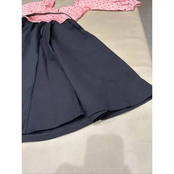 NWT VixenByMichelinePitt Dress,Pink Polka dot Pinup Girl W/belt SzS - Picture 11 of 12